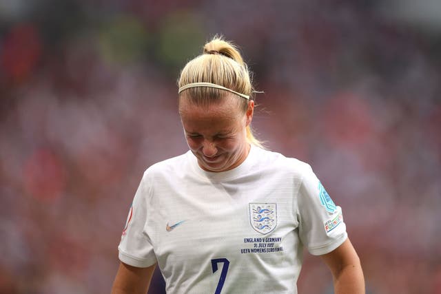 <p>Lionesses star Beth Mead has not made England’s World Cup squad </p>