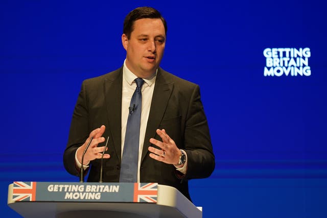 Tees Valley Mayor Ben Houchen speaking at the Conservative Party annual conference at the International Convention Centre in Birmingham. Picture date: Sunday October 2, 2022.