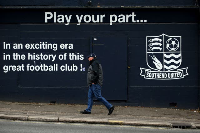 Southend United have secured an urgent court order allowing the payment of players and accountants before deadlines that threaten the club’s survival (PA)