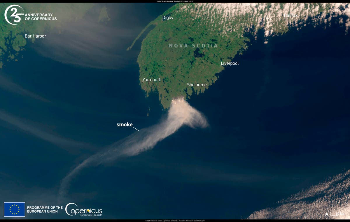 Nova Scotia wildfires cause mass evacuations as smoke impacts US air ...