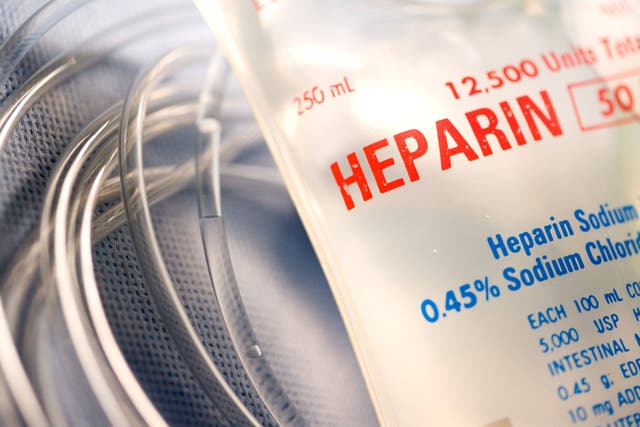 Researchers are advising doctors to stop offering the blood thinner Low Molecular Weight Heparin (heparin) to patients with inherited thrombophilia (Alamy/PA)