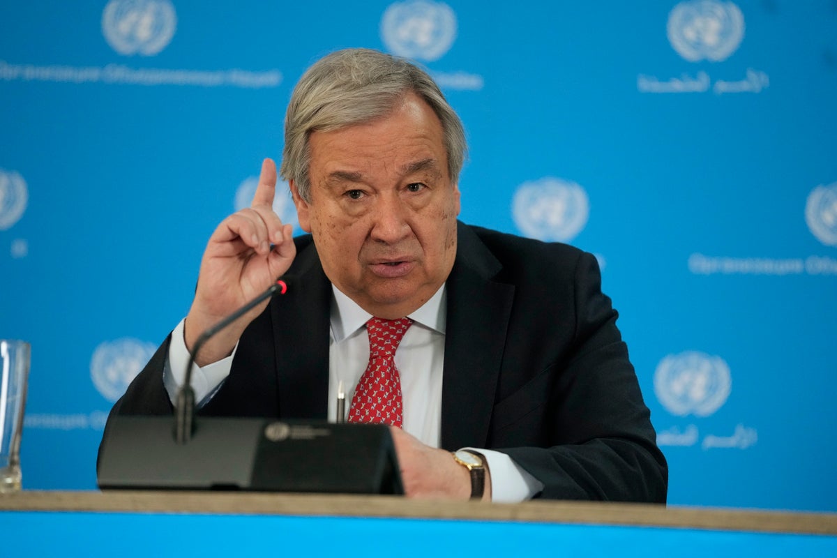 UN chief implicitly criticizes Cambodia’s upcoming elections after top opposition party ban