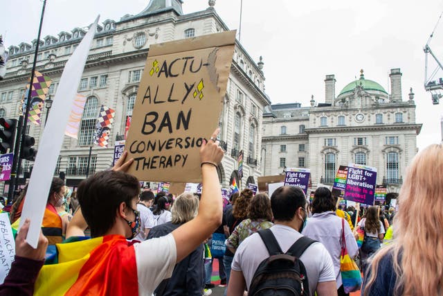 A conversion therapy ban must have no loopholes, says Stonewall (Alamy/PA)