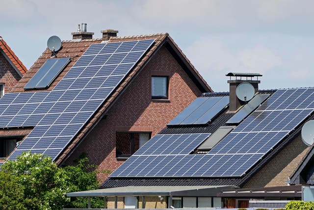 <p>Solar panelled homes </p>