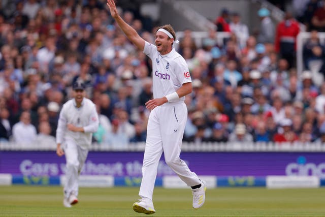 <p>Stuart Broad writes his name on the honours board at Lord’s for the first time since 2013 with a five-fer </p>