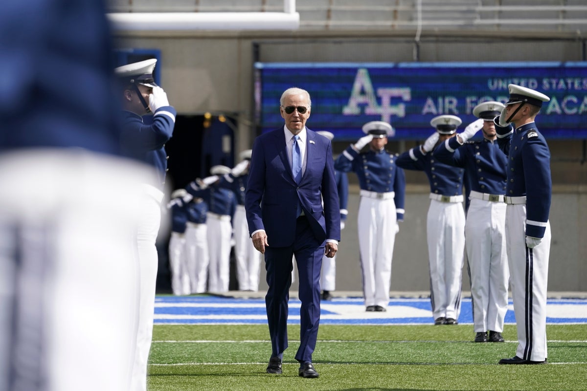 Biden tells US Air Force Academy graduates their leadership needed in increasingly confusing world