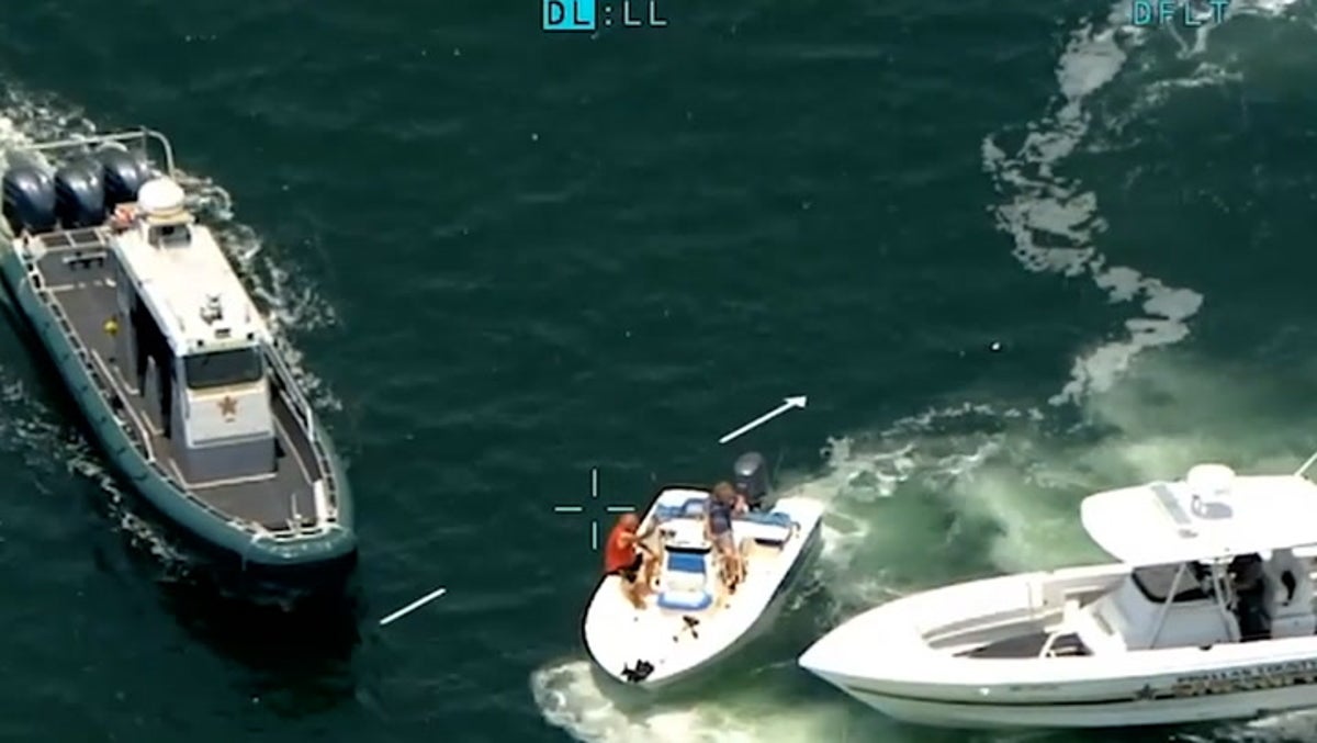 Aerial footage reveals how close ‘unconscious’ boat driver came to Florida swimmers
