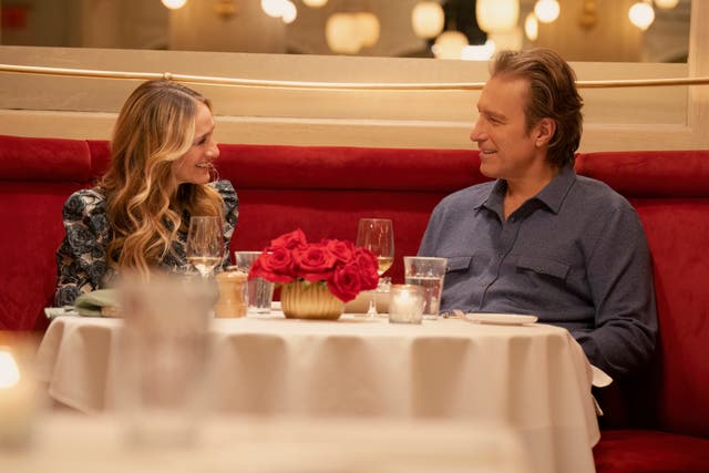 <p>Sarah Jessica Parker and John Corbett in ‘And Just Like That...’</p>