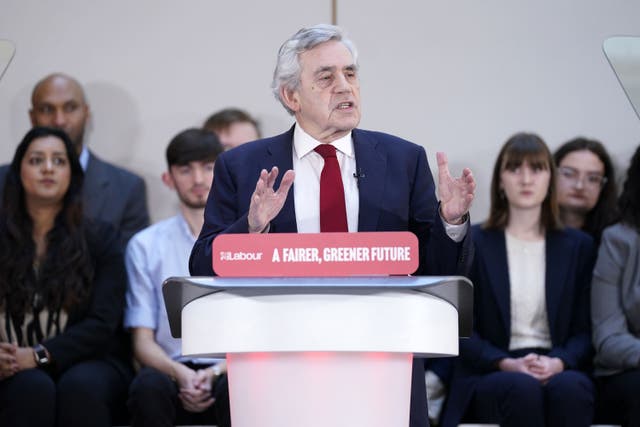 Former prime minister Gordon Brown will lead a group of Labour politicians at a rally in Edinburgh on Thursday (Danny Lawson/PA)