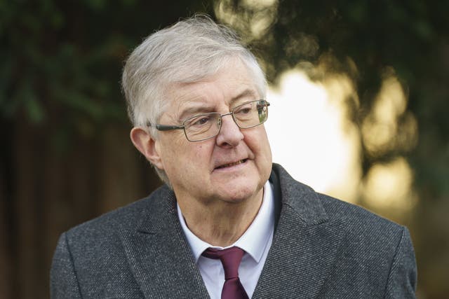 Mark Drakeford has disputed the use of the internal markets act to exclude glass from the Scottish deposit return scheme (Dominic Lipinski/PA)