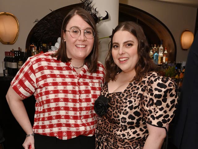 <p> Bonnie Chance Roberts and Beanie Feldstein attend dinner celebrating Rodarte and NYFW: The Shows at Jacâs On Bond on February 10, 2023</p>