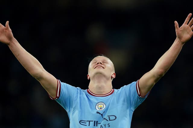 Erling Haaland says a historic treble with Manchester City ‘would mean everything’ (Martin Rickett/PA)