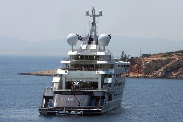 <p>Octopus is seen docked near Athens in 2011</p>