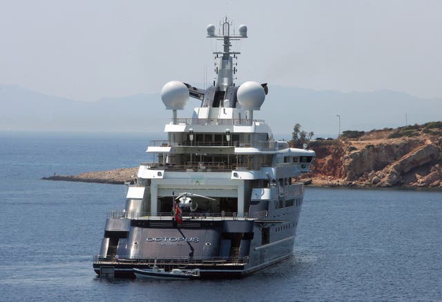 <p>Octopus is seen docked near Athens in 2011</p>