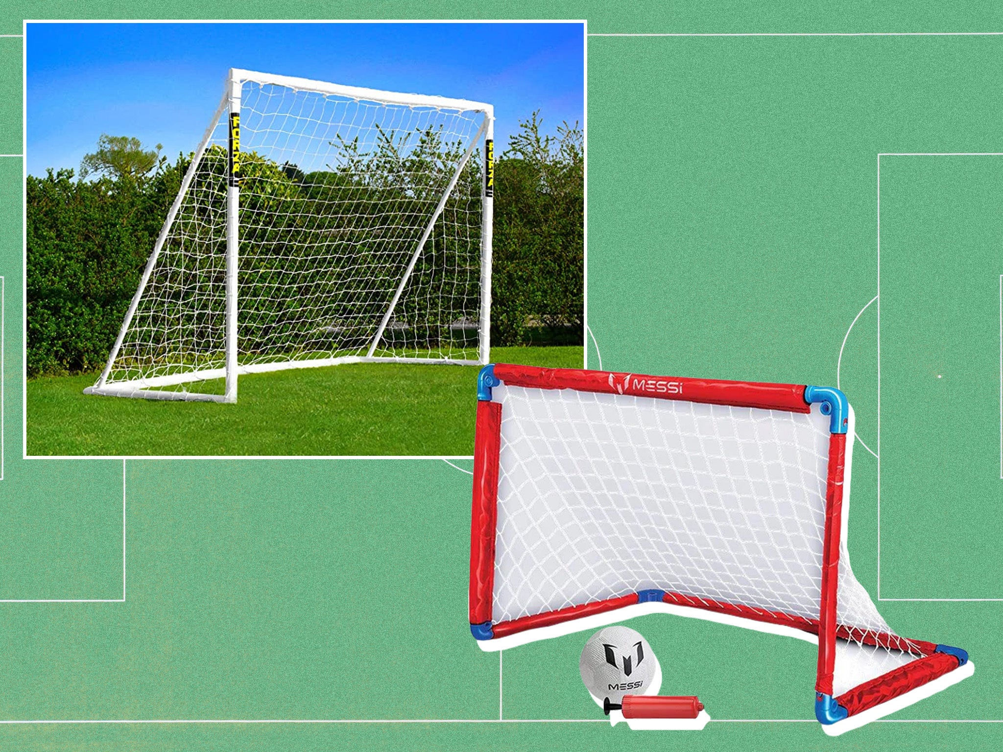 Soccer Targets for Goals Training - Soccer Training Target | Top Bins  Equipment | Durable Design - Extra-Long Straps - Set of 2 with Carry Case