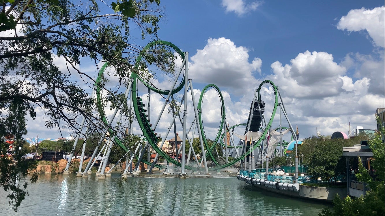 The Incredible Hulk Coaster in Universal Orlando Resort