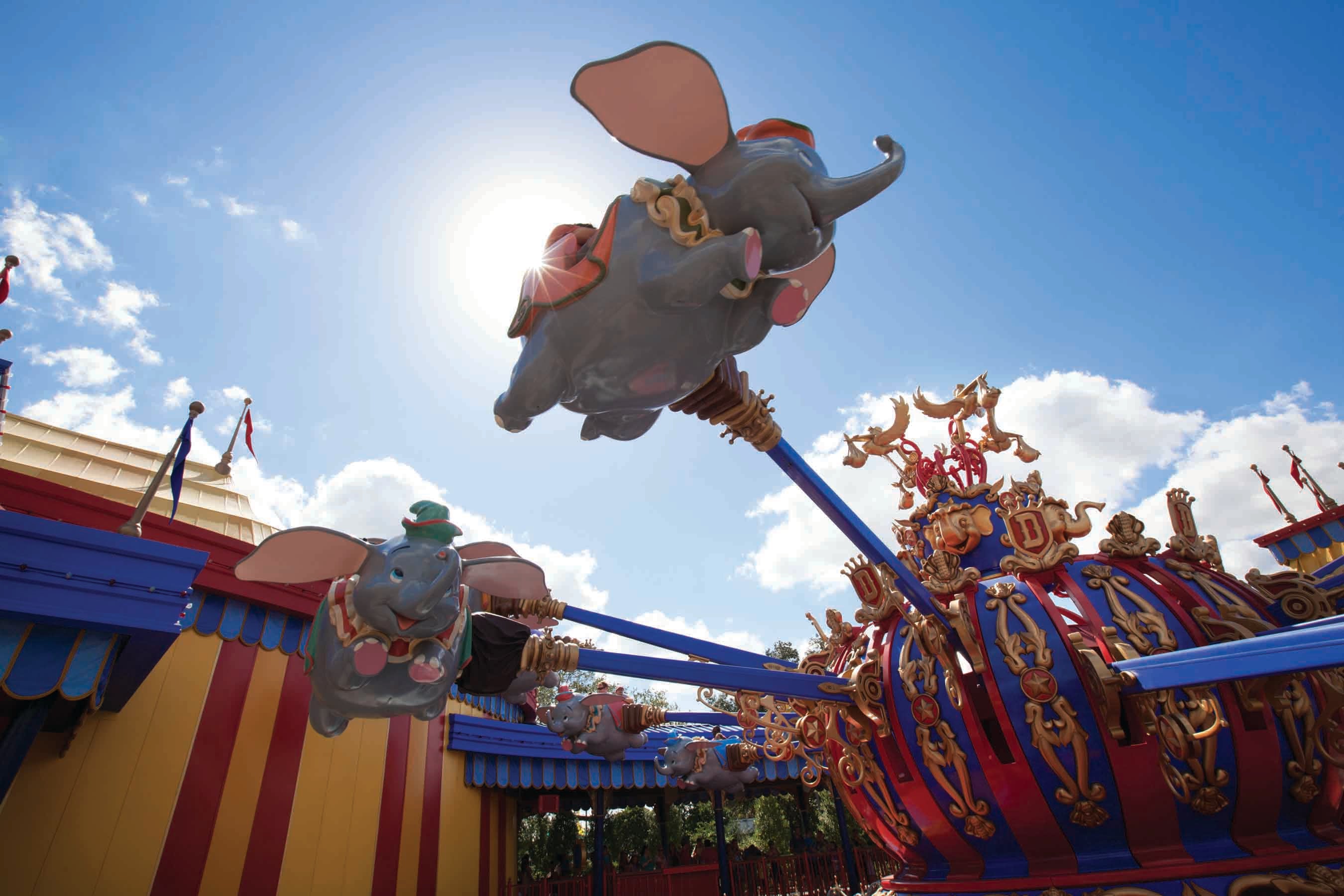 Take a spin on Dumbo the Flying Elephant at Magic Kingdom
