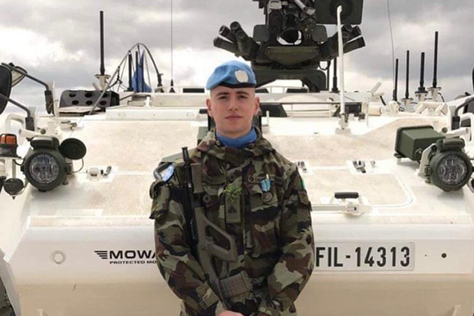Private Sean Rooney of Newtowncunningham in Co Donegal, the Irish peacekeeping soldier killed in Lebanon (Defence Forces/PA)