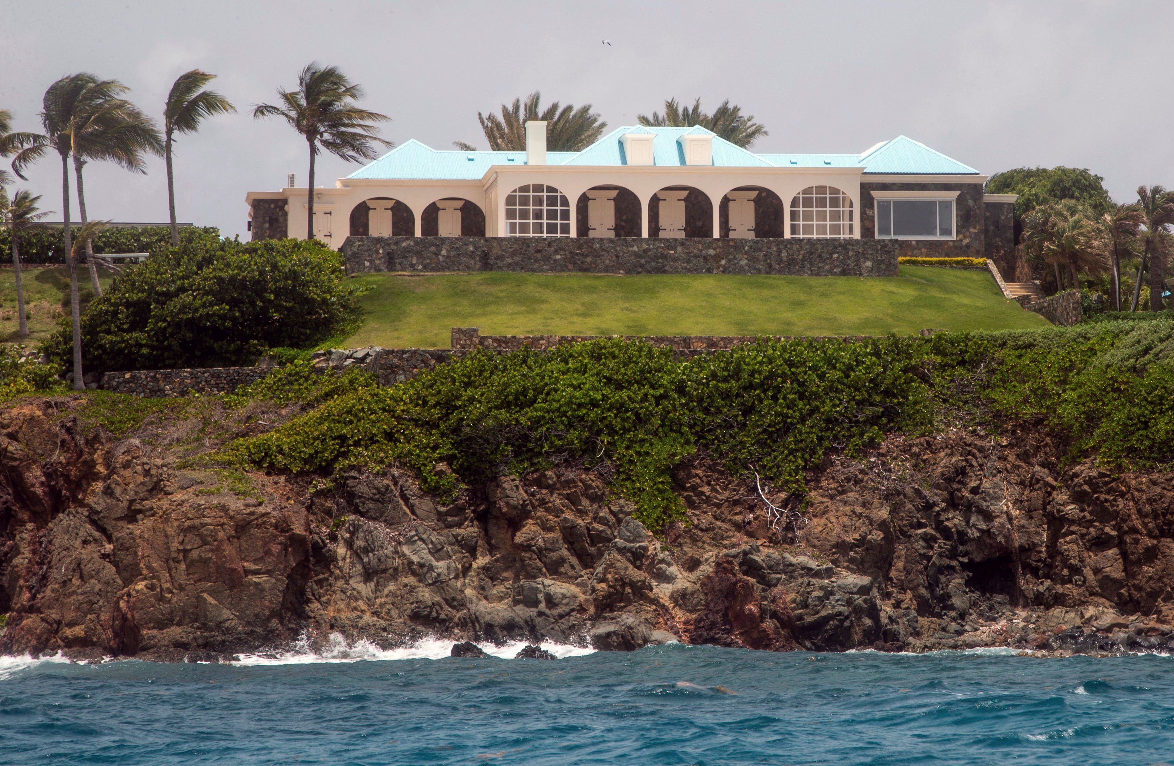 Jeffery Epstein’s estate on Little Saint James Island in the U. S. Virgin Islands in 2019.