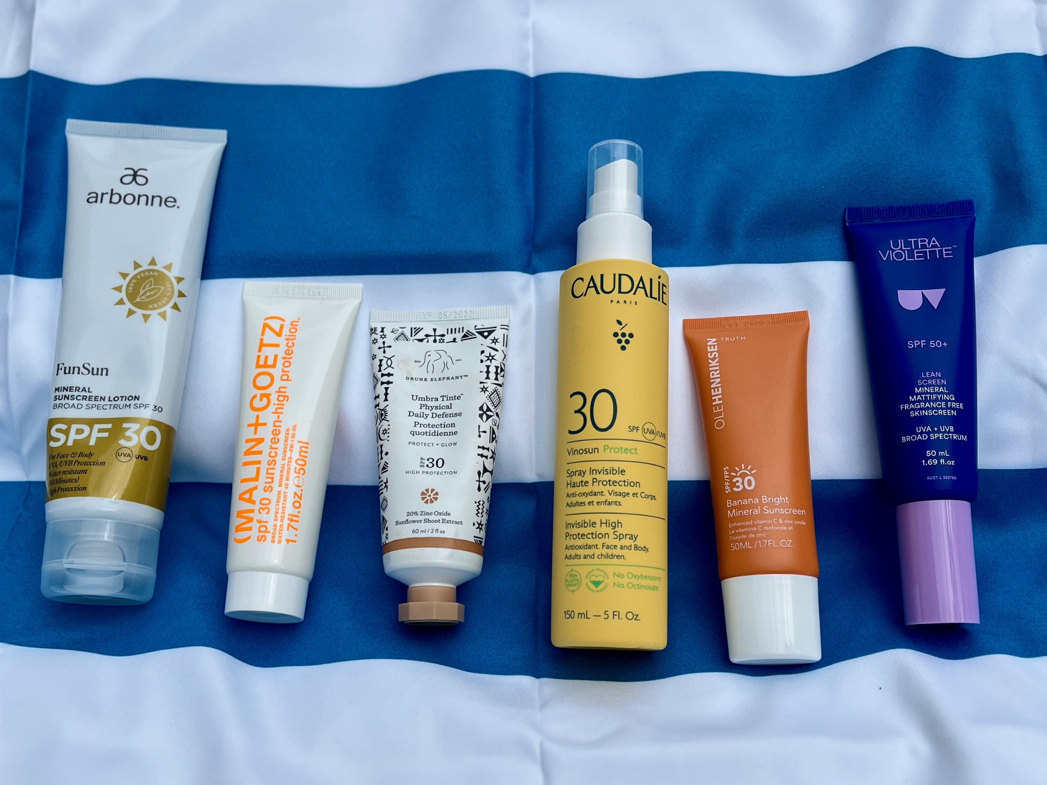 A selection of the best reef safe sunscreens we tested