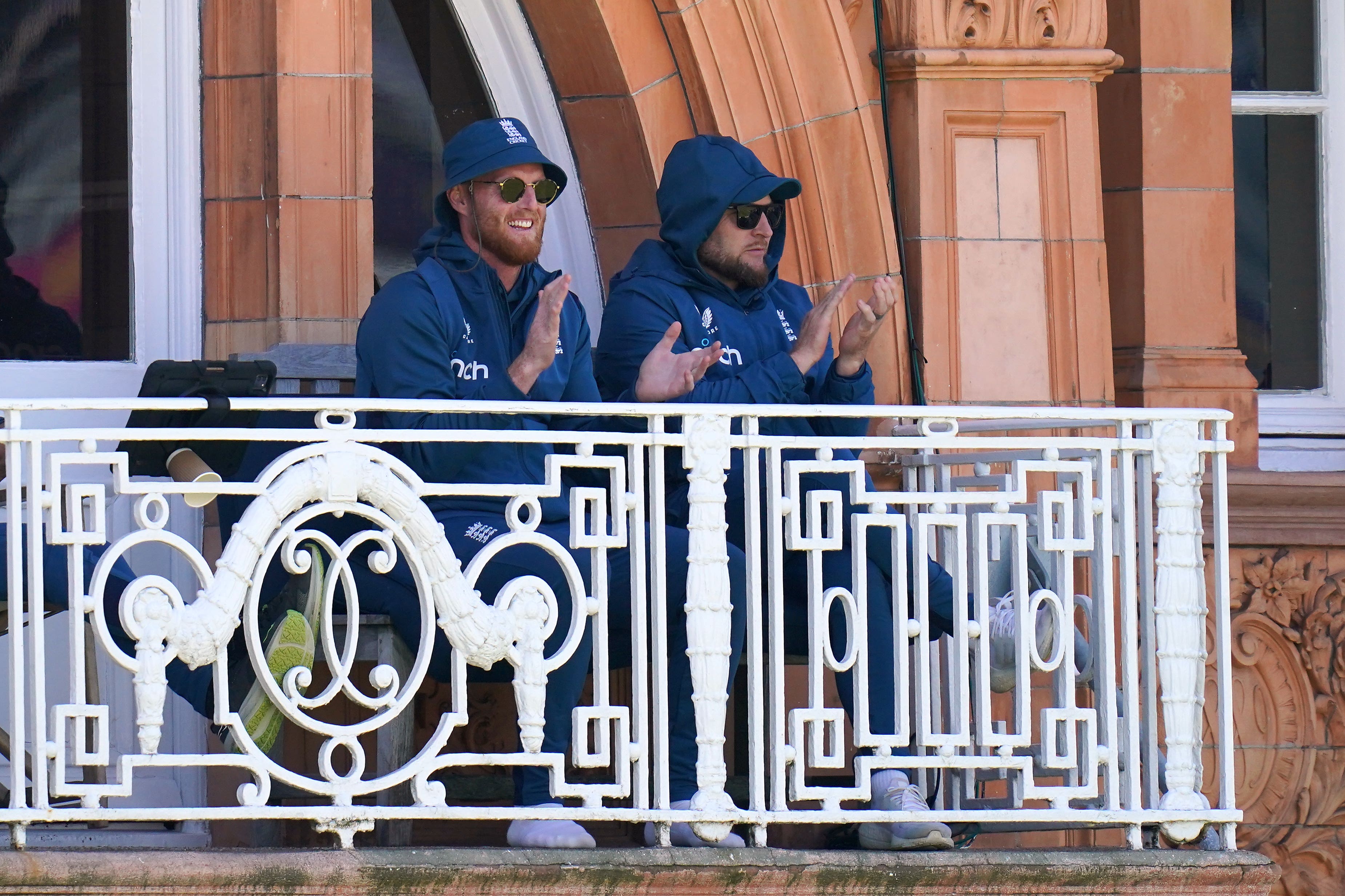 Ben Stokes and Brendon McCullum watched on at Lord’s (John Walton/PA)