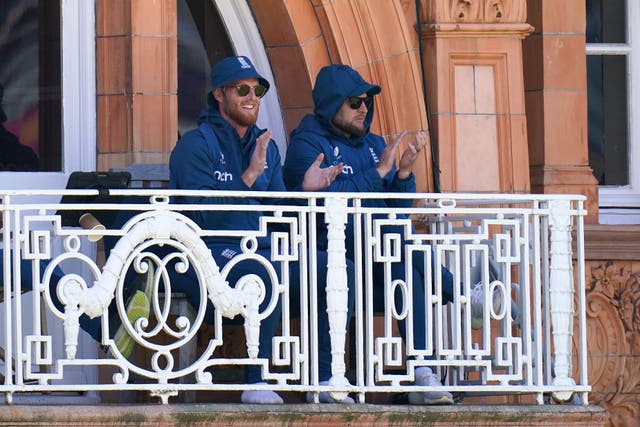 Ben Stokes and Brendon McCullum watched on at Lord’s (John Walton/PA)