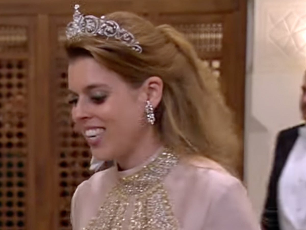 Princess Beatrice wears mother Sarah Ferguson’s tiara to Jordan royal wedding