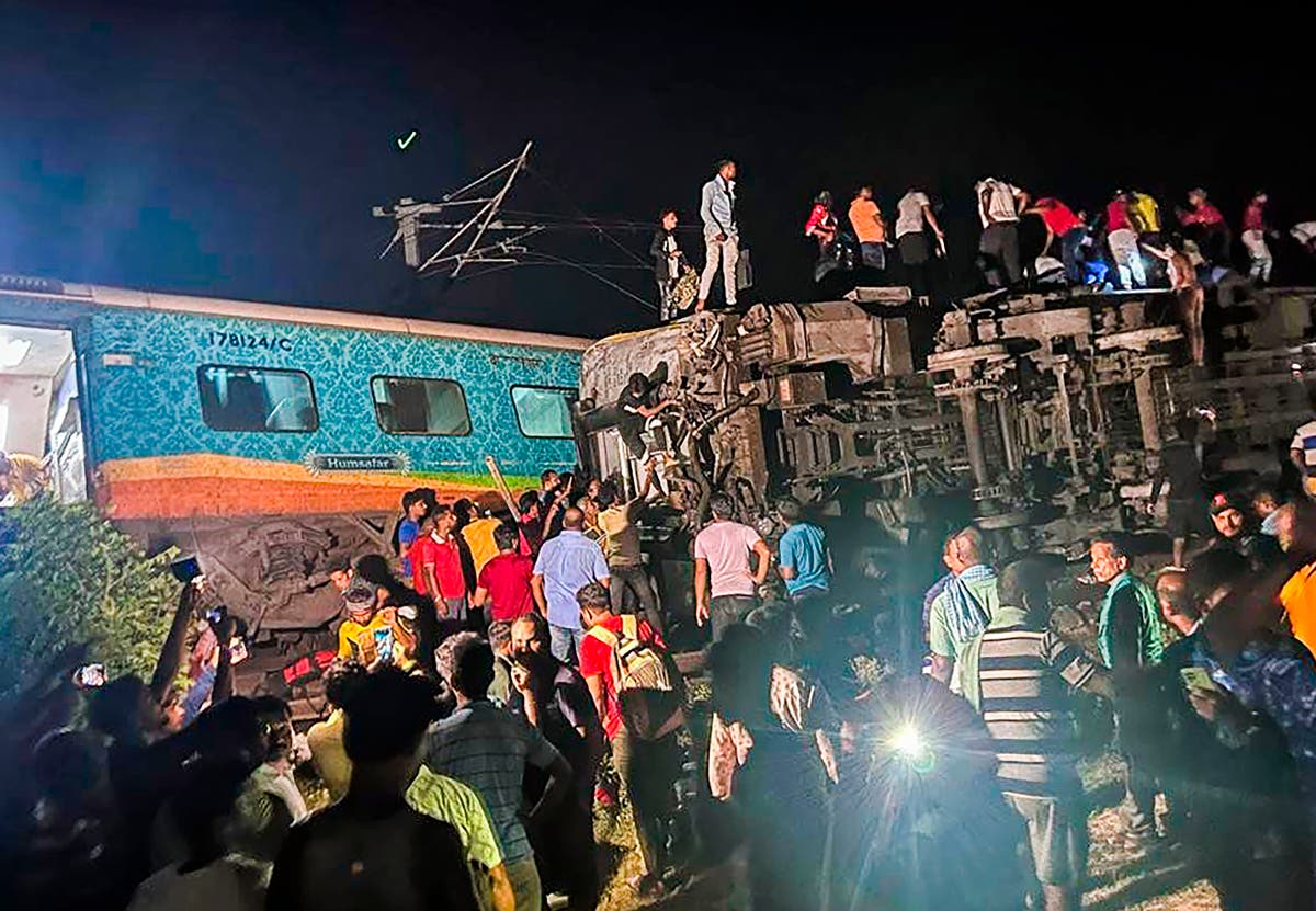 At least 233 people were killed and hundreds taken to hospital after two passenger trains crashed in India, making the rail accident the country’s d