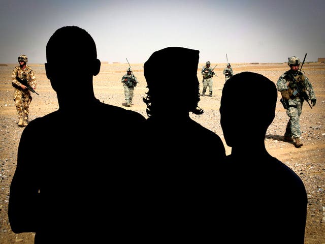 <p>British soldiers patrol Kandahar in 2007 </p>