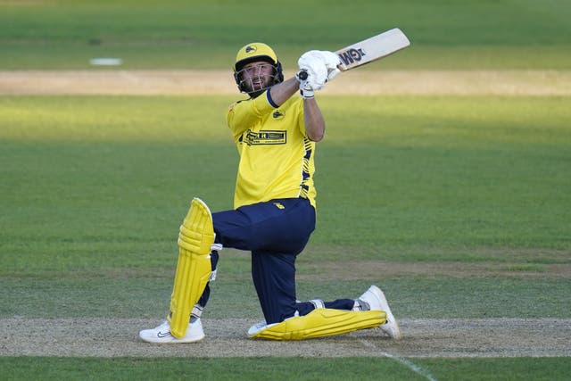 Hampshire’s James Vince hit a century to help his side to Vitality Blast victory over Essex (Andrew Matthews/PA)