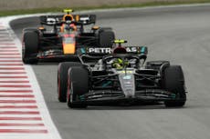 Lewis Hamilton and George Russell collide as Max Verstappen claims Spanish Grand Prix pole