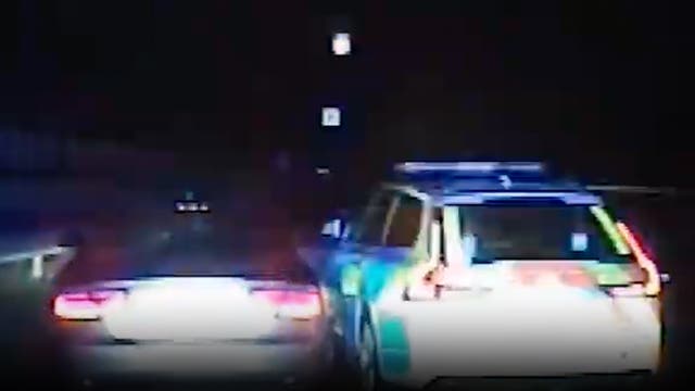 <p>Armed driver rammed police car before 135mph motorway chase</p>