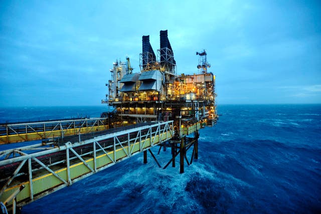 A view of part of the BP Etap platform (Eastern Trough Area Project) in the North Sea, around 100 miles east of Aberdeen (Andy Buchanan/PA)