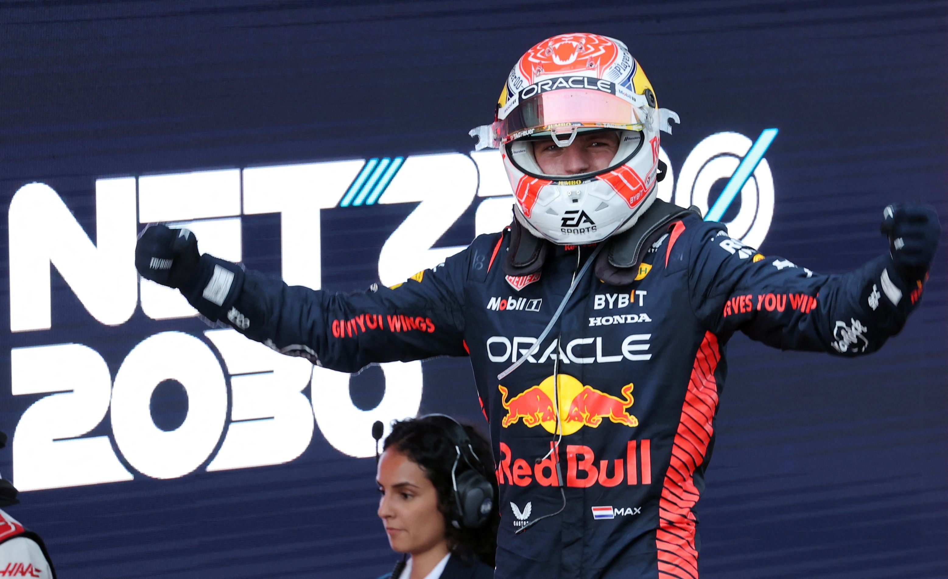 Max Verstappen cruised to another victory as Red Bull maintained their 100 per cent win rate this season