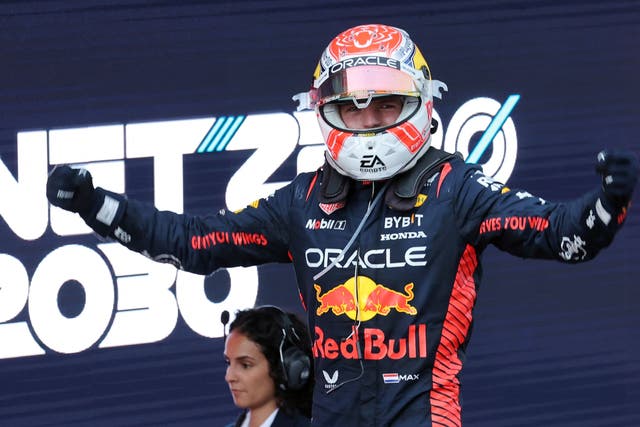 <p>Max Verstappen cruised to another victory as Red Bull maintained their 100 per cent win rate this season </p>