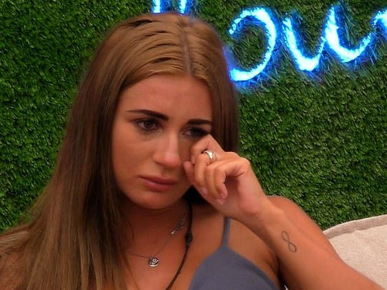 Dani Dyer crying on ‘Love Island’