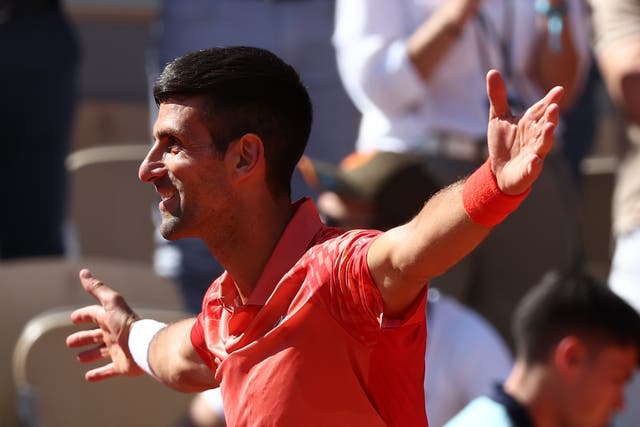 <p>Novak Djokovic destroyed Juan Pablo Varillas in the last 16 </p>