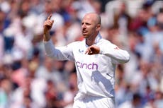England suffer mammoth Ashes blow as Jack Leach ruled out