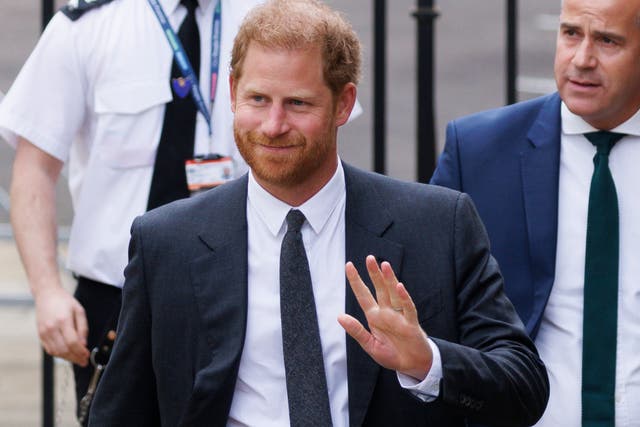 <p>Prince Harry is set to give evidence at the High Court in London on Tuesday </p>