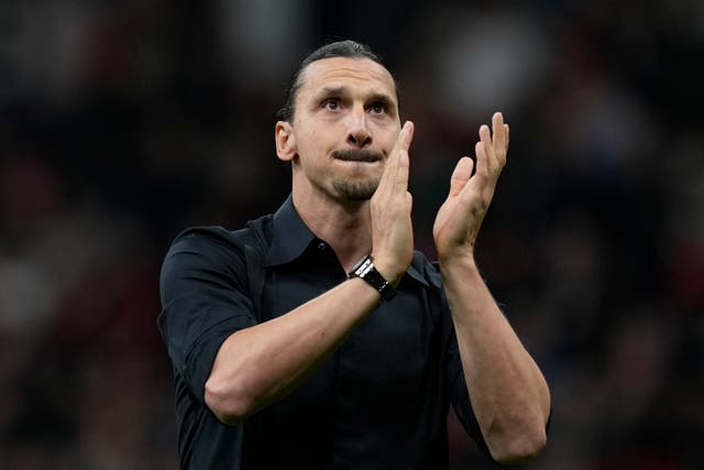 AC Milan’s Zlatan Ibrahimovic has announced his retirement from football (Antonio Calanni/AP).