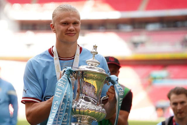 Manchester City striker Erling Haaland has had a fine season (Adam Davy/PA)