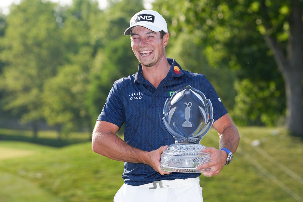 Viktor Hovland finally breaks American duck to win Memorial Tournament |  The Independent