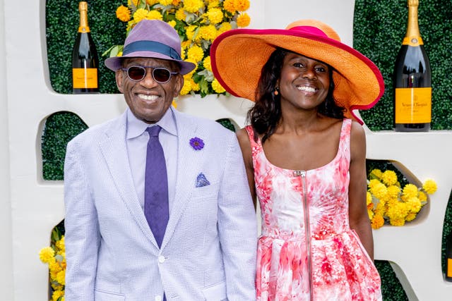 <p>Al Roker and Deborah Roberts attends the 2023 Veuve Clicquot Polo Classic at Liberty State Park on June 03, 2023 in Jersey City</p>