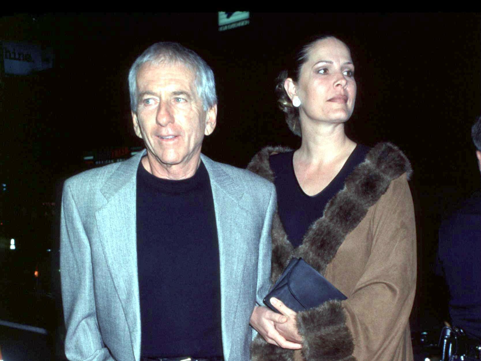 Barry Newman and his wife, Angela, in 1999