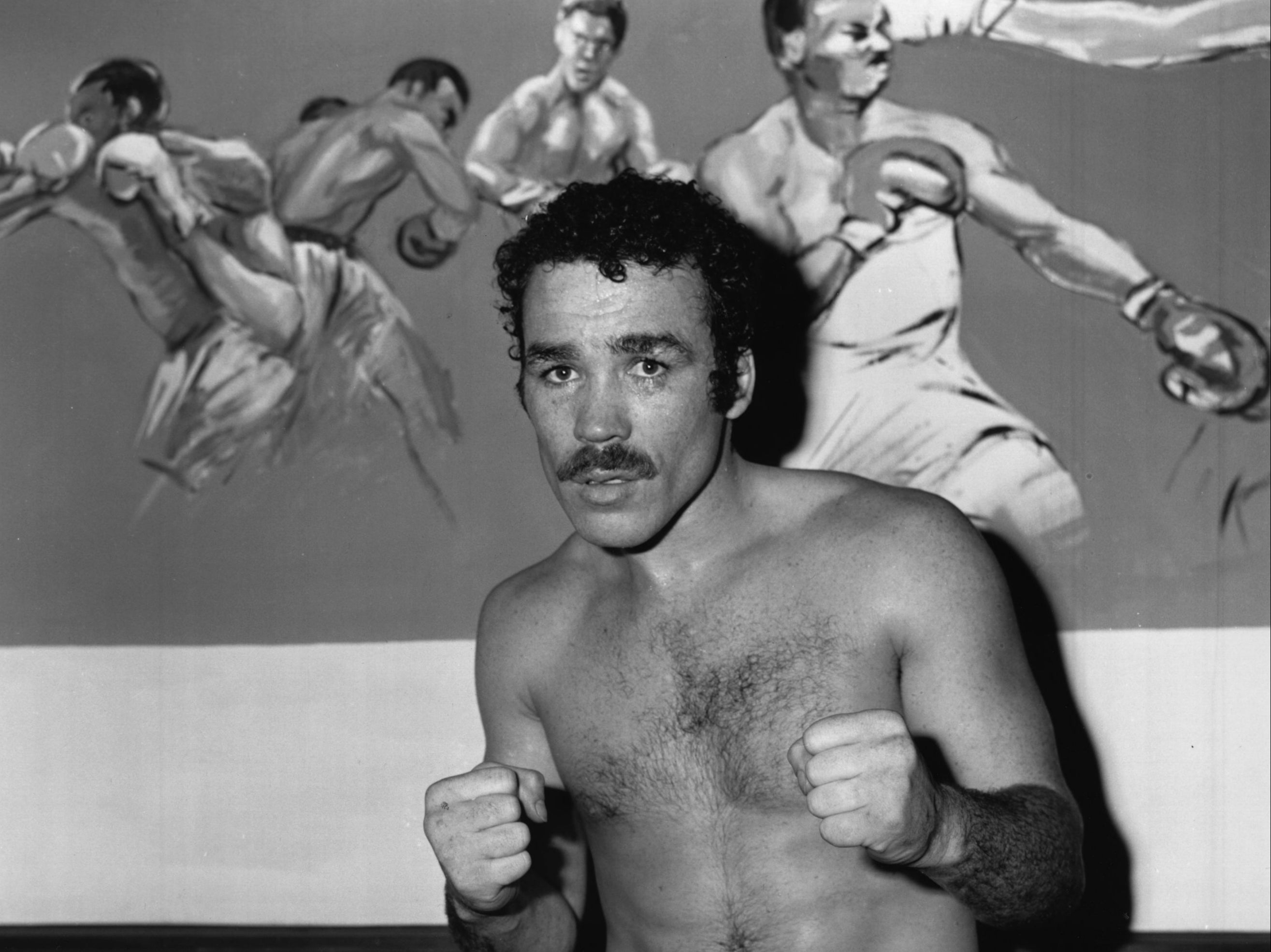 Lucas photographed in a London gym in 1979