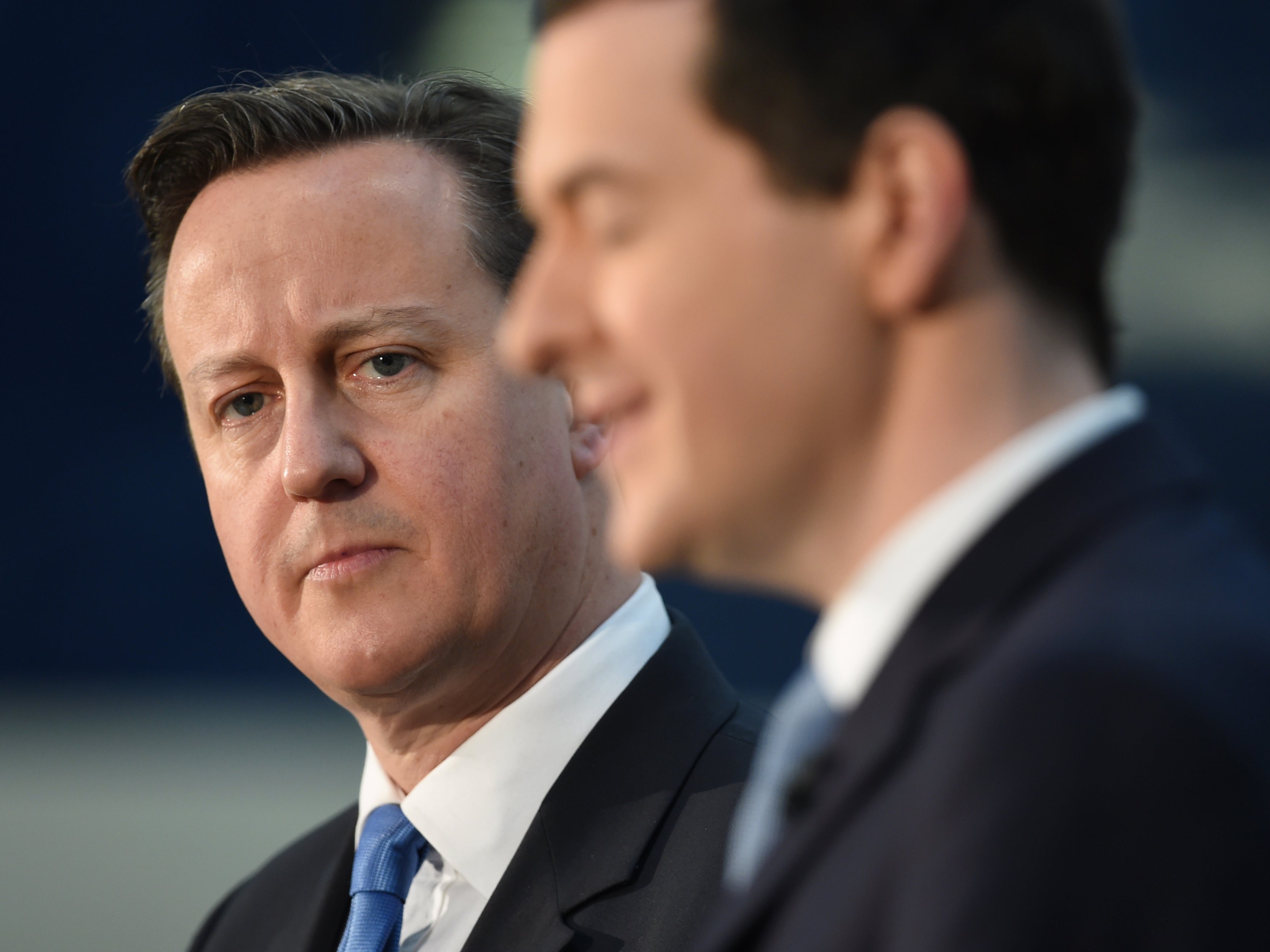 Former PM David Cameron and his chancellor George Osborne