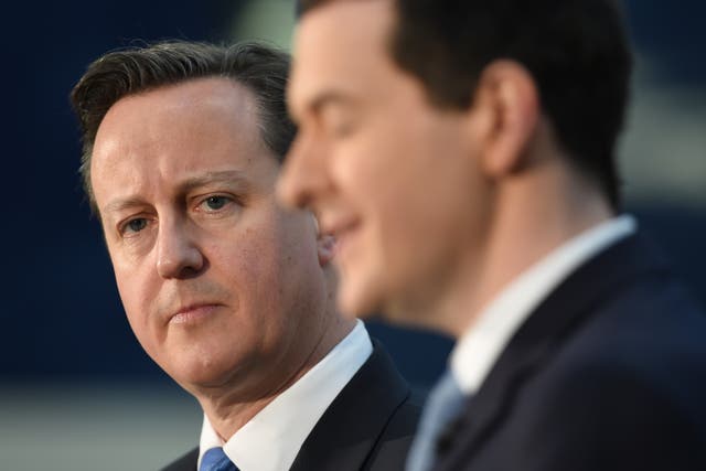 <p>Former PM David Cameron and former chancellor George Osborne</p>