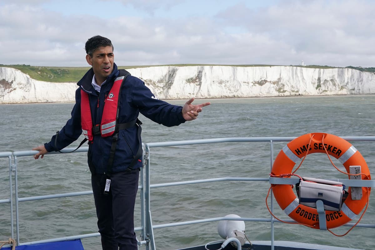 UK to house hundreds more migrants on barges, Sunak says