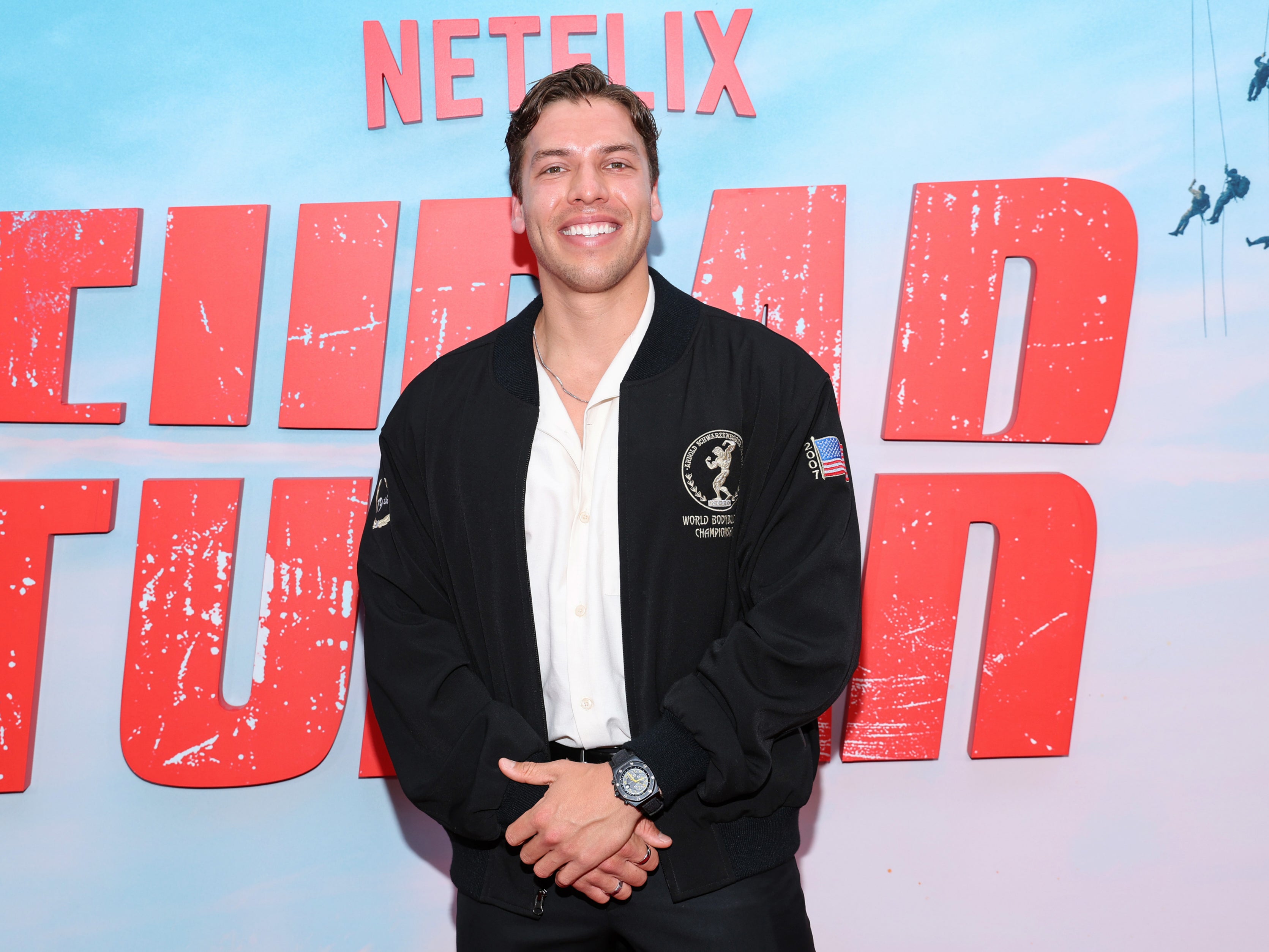 Joseph Baena attends the Los Angeles Premiere of Netflix's "FUBAR" at The Grove on May 22, 2023