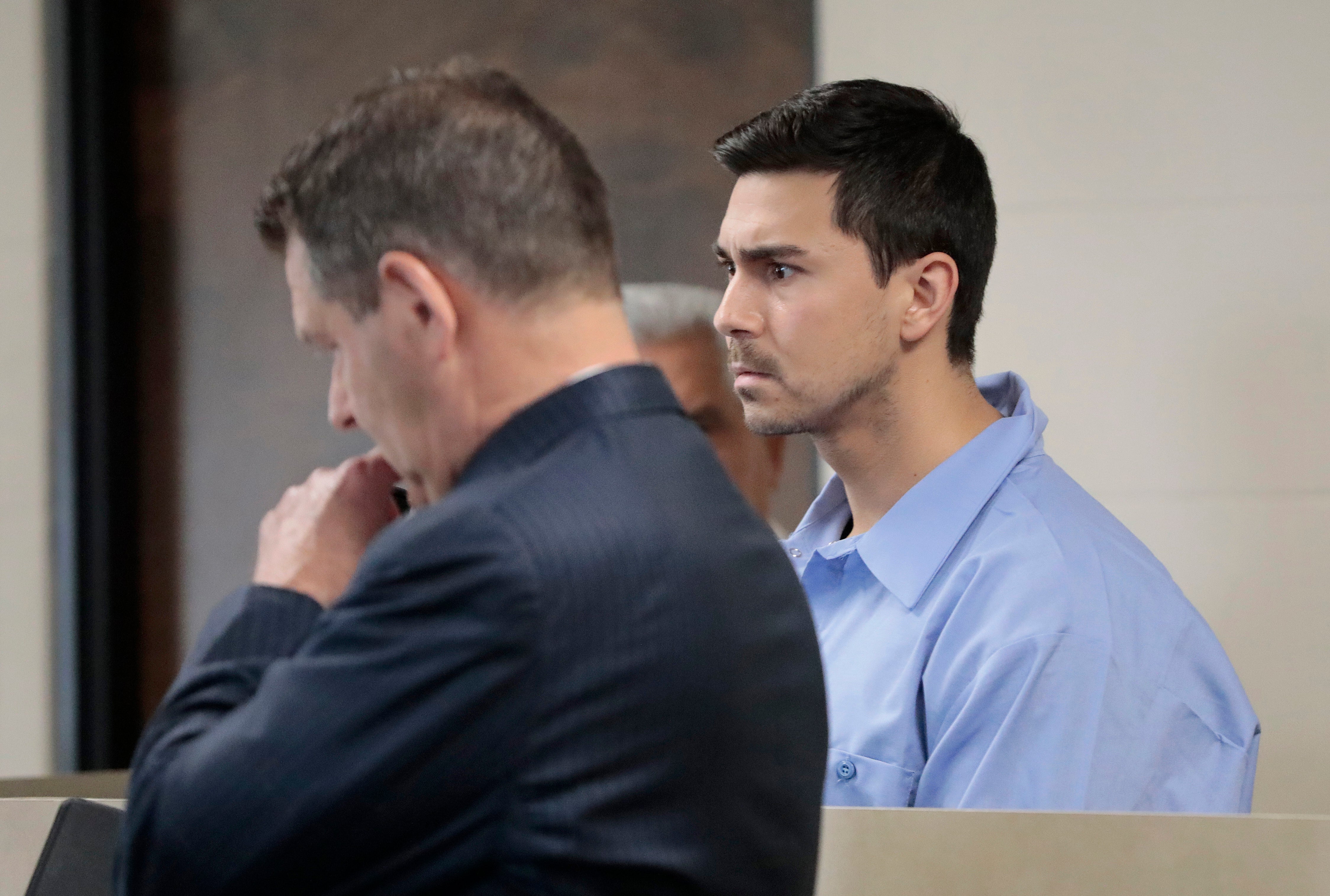 <p>Matthew Nilo is arraigned on rape charges stemming from assaults in Charlestown, in 2007 and 2008 in Suffolk Superior Court in Boston on 5 June </p>